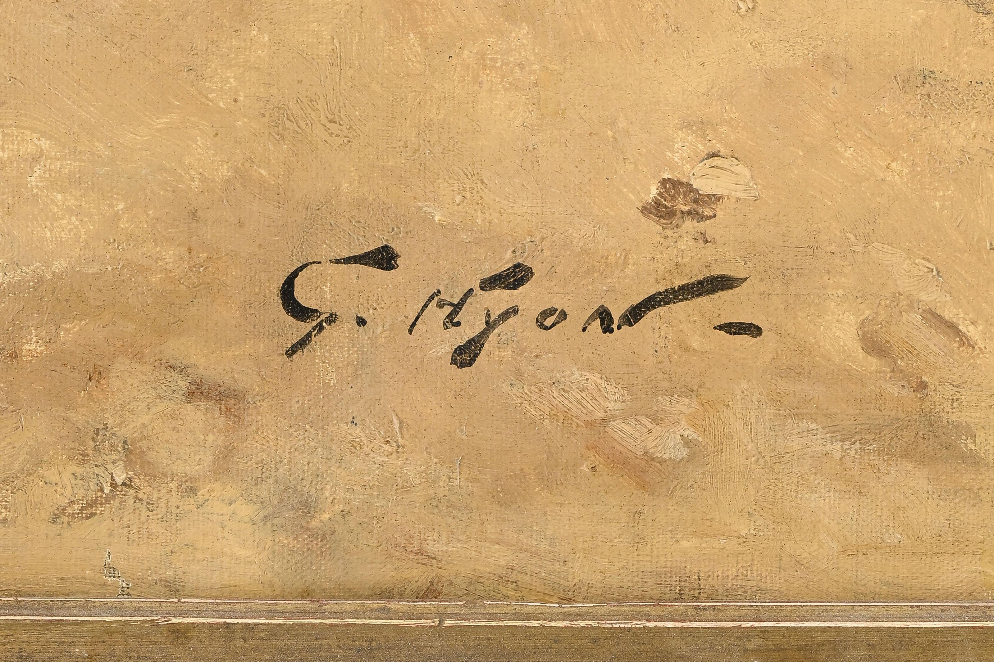 Rassegna di cavalleria del 2° reggimento Lancers - Portrait Painting Beige di Georges Hyon