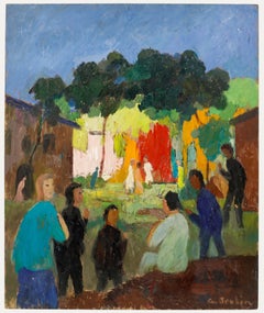 Georges Joubin (1888-1983) - Mid 20th Century Oil, Garden Party