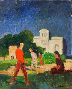 Georges Joubin (1888-1983) - Mid 20th Century Oil, In the Park
