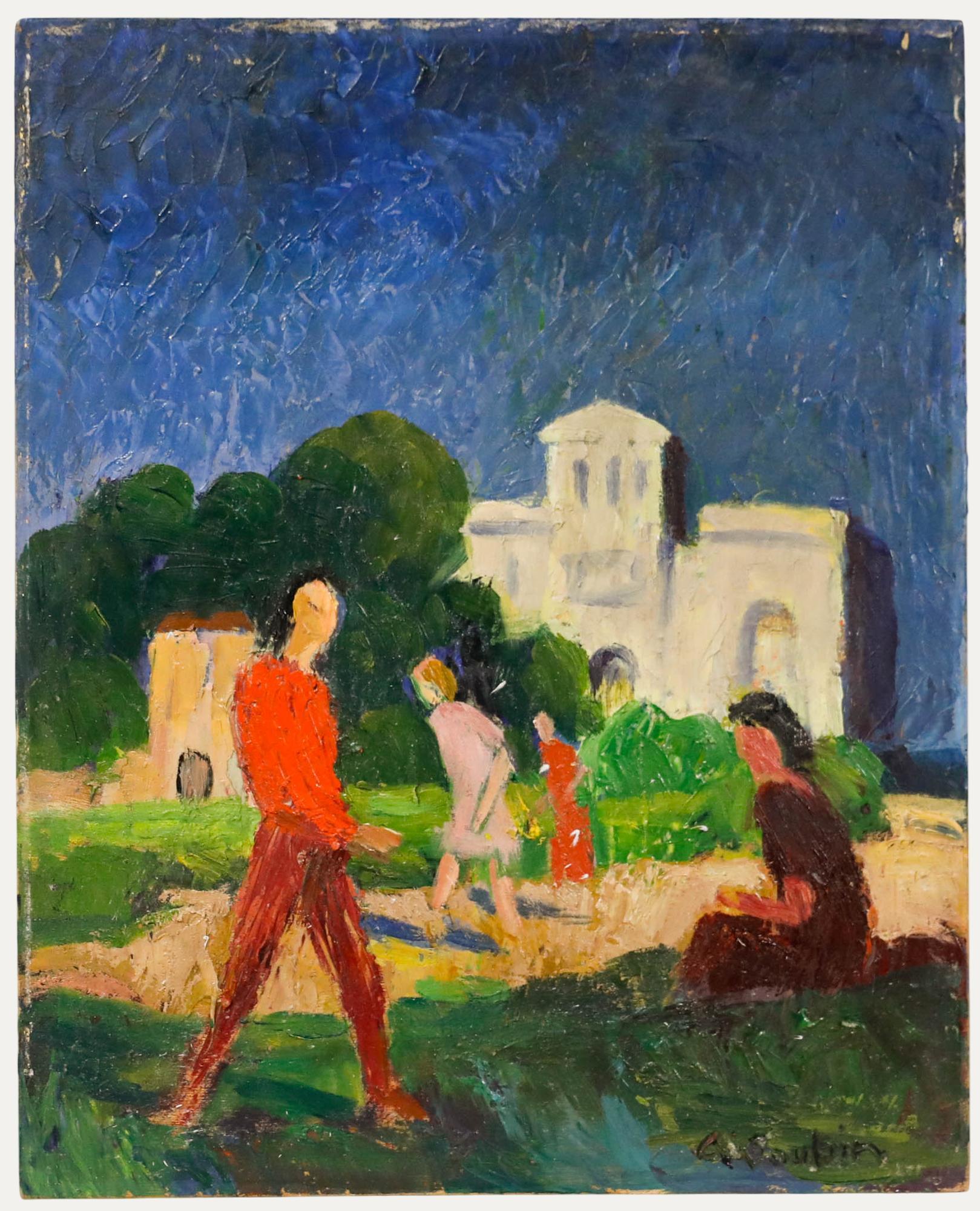 Georges Joubin (1888-1983) - Mid 20th Century Oil, In the Park