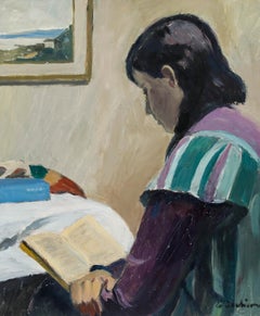 Georges Joubin (1888-1983) - Modernist 20th Century Oil, Reading
