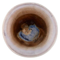 Georges Jouve, France, Unique Bowl in Glazed Stoneware, Mid-20th C.
