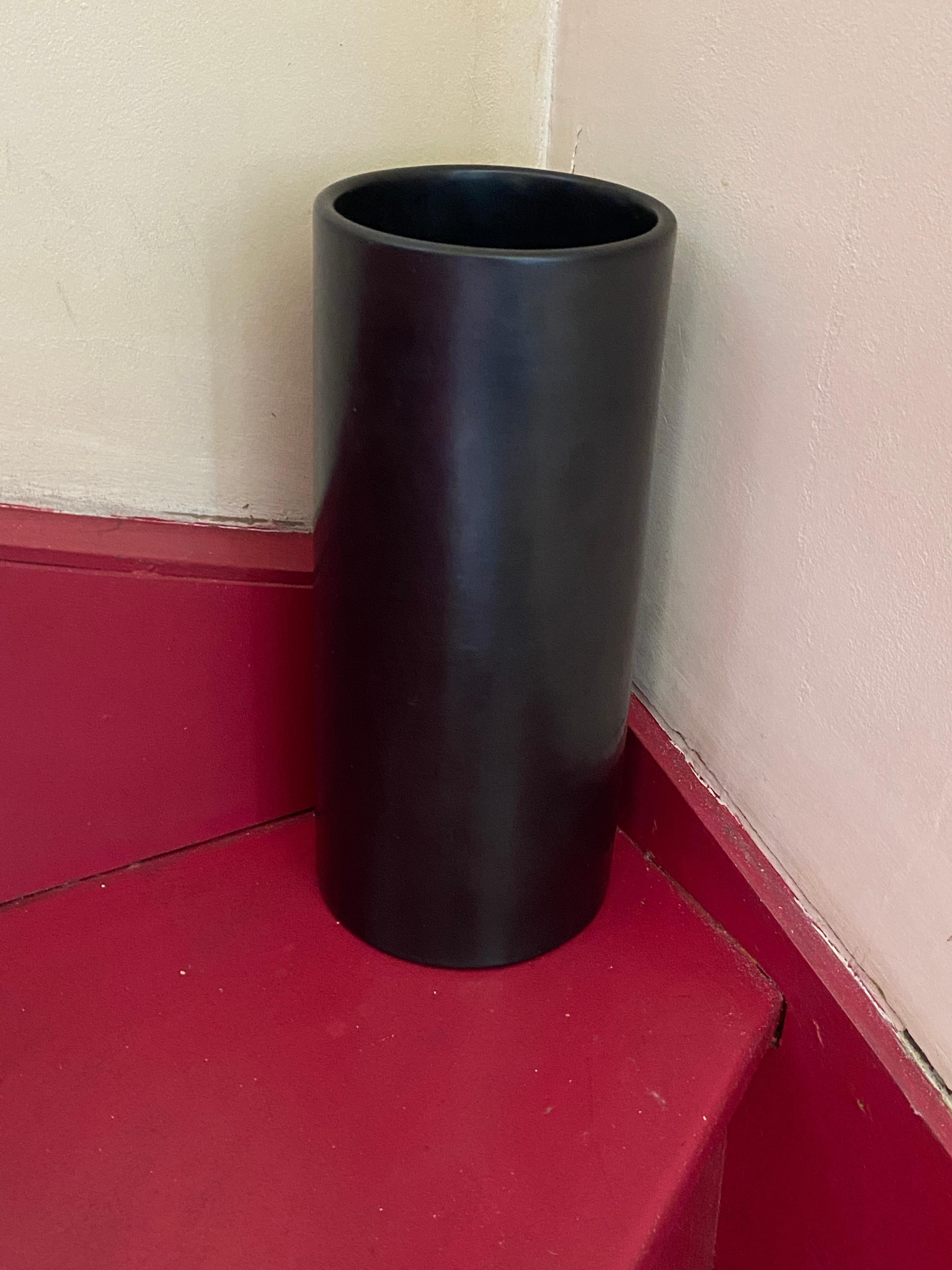 French Georges Jouve (1910-1964) large ceramic scroll vase. signed For Sale