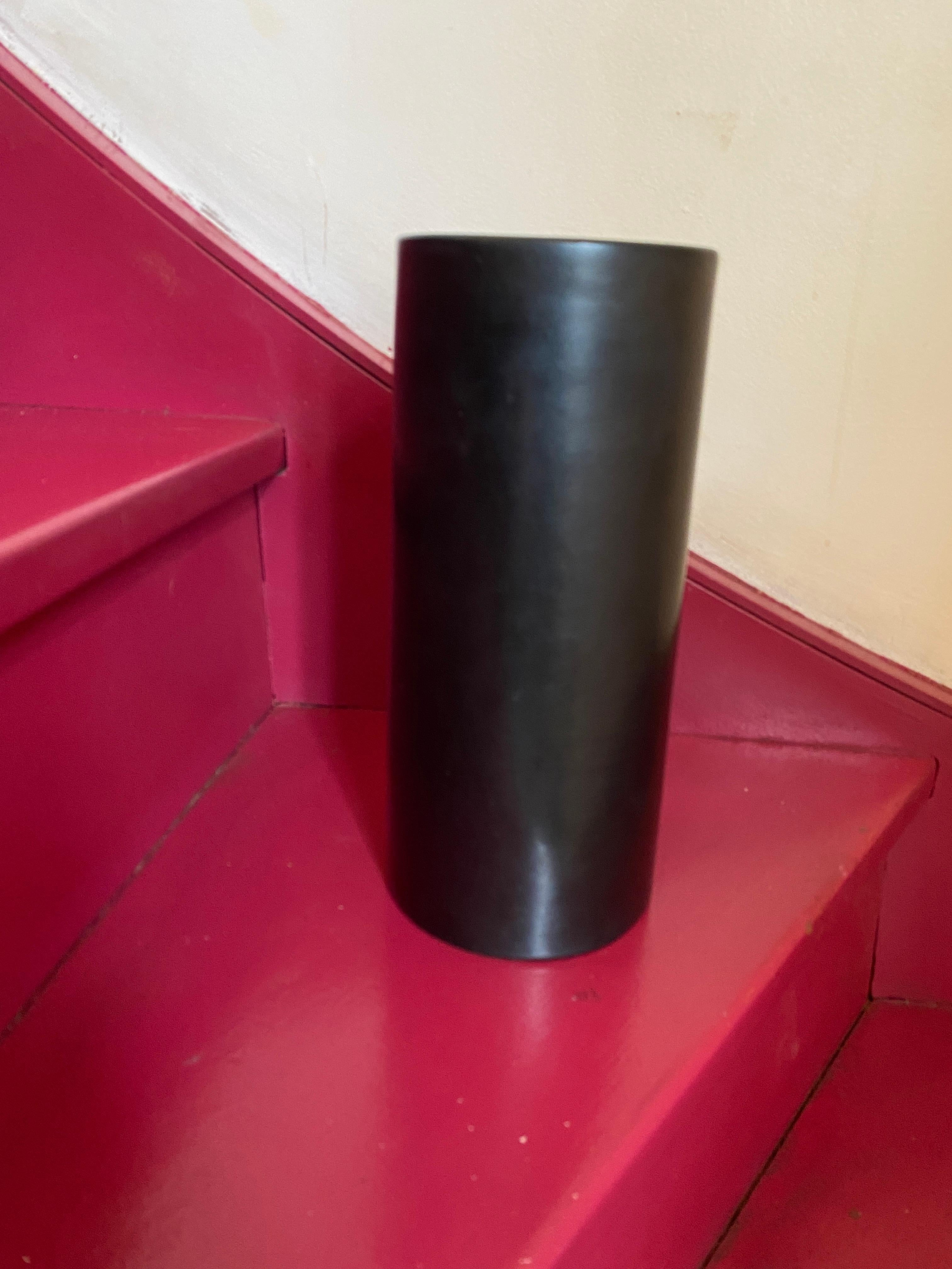 Ceramic Georges Jouve (1910-1964) large ceramic scroll vase. signed For Sale