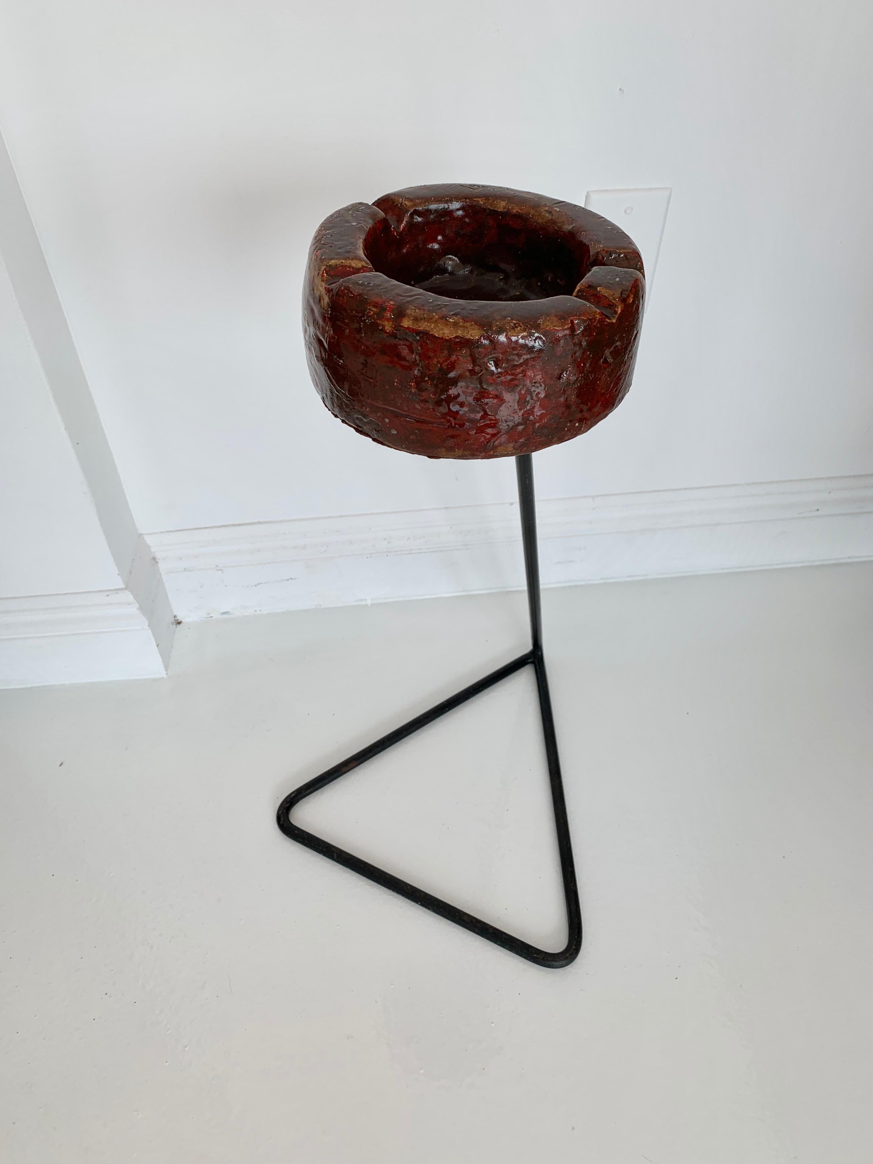Georges Jouve and Mathieu Matégot Style Standing Ashtray 7
