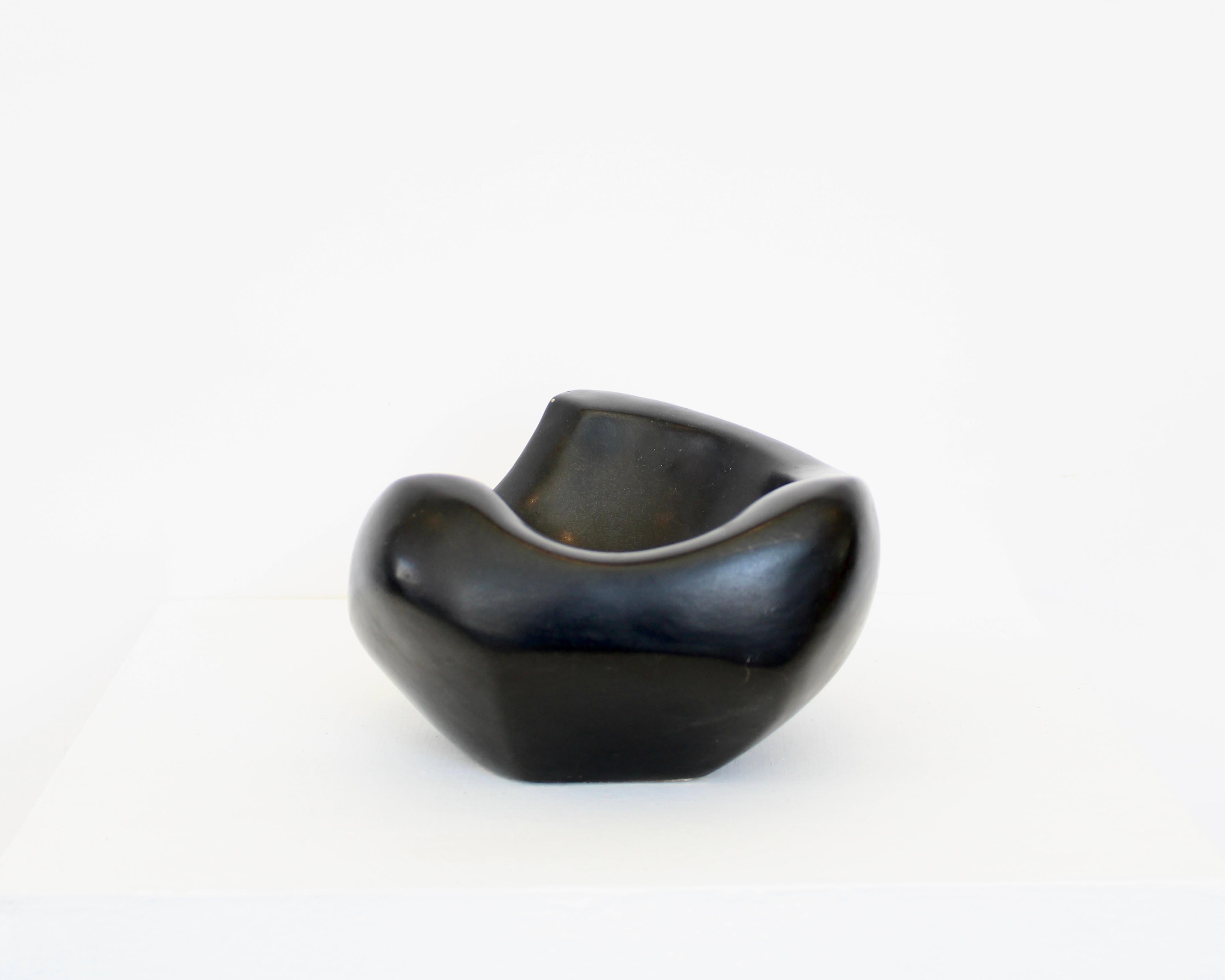 Georges Jouve Französisch Keramik Künstler Schwarz Coupe im Angebot 1