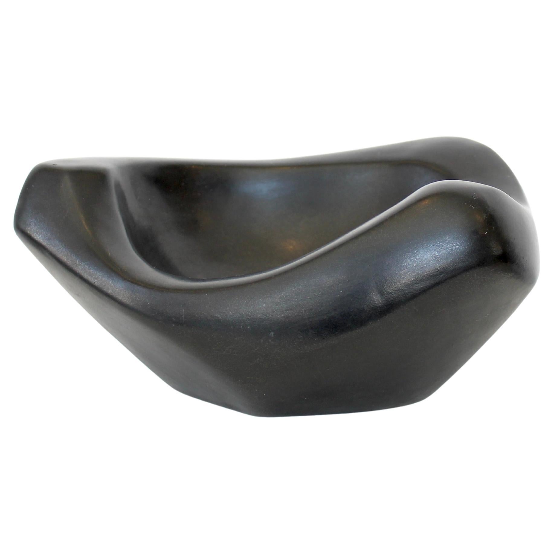 Georges Jouve Französisch Keramik Künstler Schwarz Coupe im Angebot