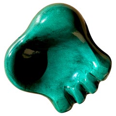 GEORGES JOUVE, Glazed Ceramic Bowl or Ashtray 'Patte d'Ours', circa 1951