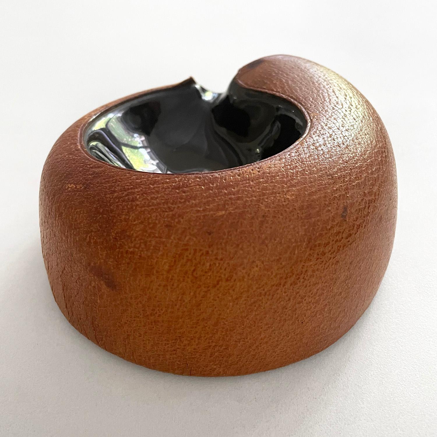Mid-20th Century Georges Jouve Leather Ashtray