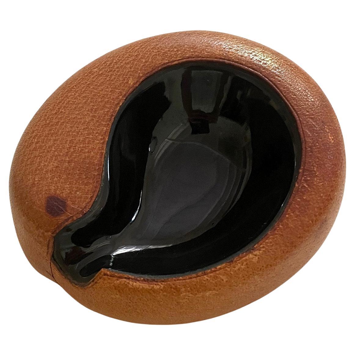 Georges Jouve Leather Ashtray