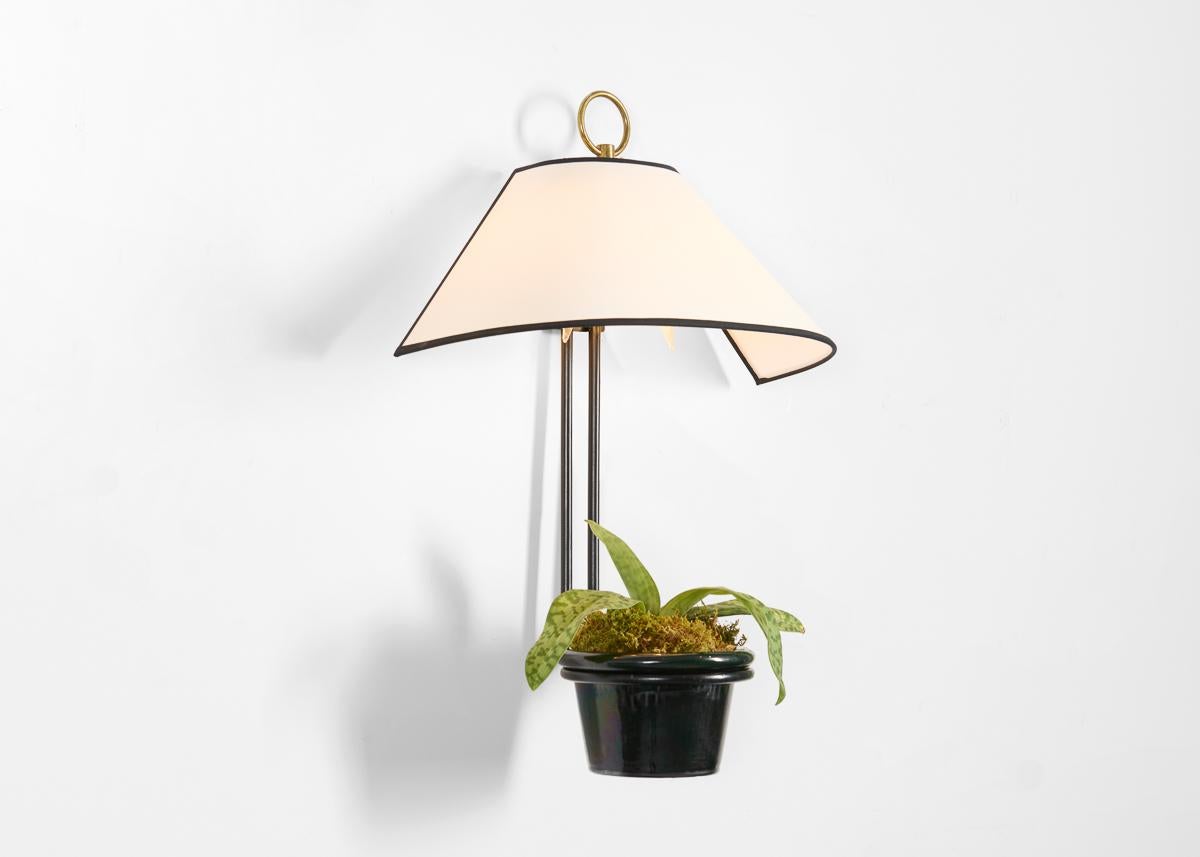 Smaltato Georges Jouve & Marcel Asselbur, Applique con vasi, Francia, circa 1955 in vendita
