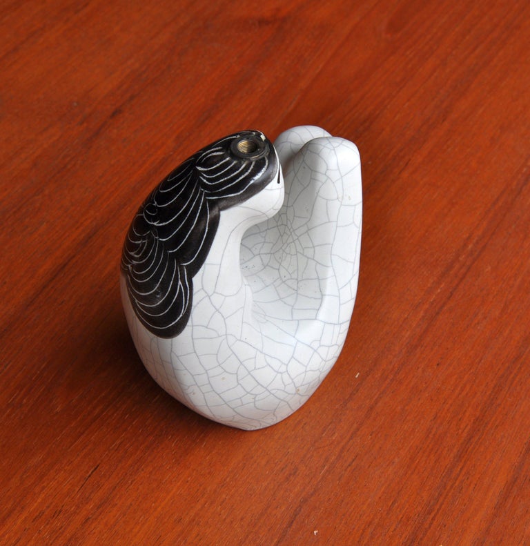 Ceramic Georges Jouve, Sirene Table Lamp