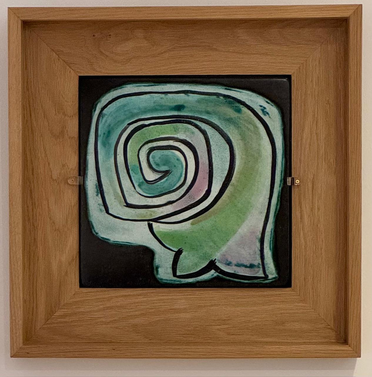 Georges Jouve (1910-1964) 
Assiette décorative en céramique 