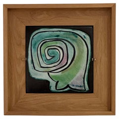 Georges Jouve  Assiette en céramique "Snail form", années 1950