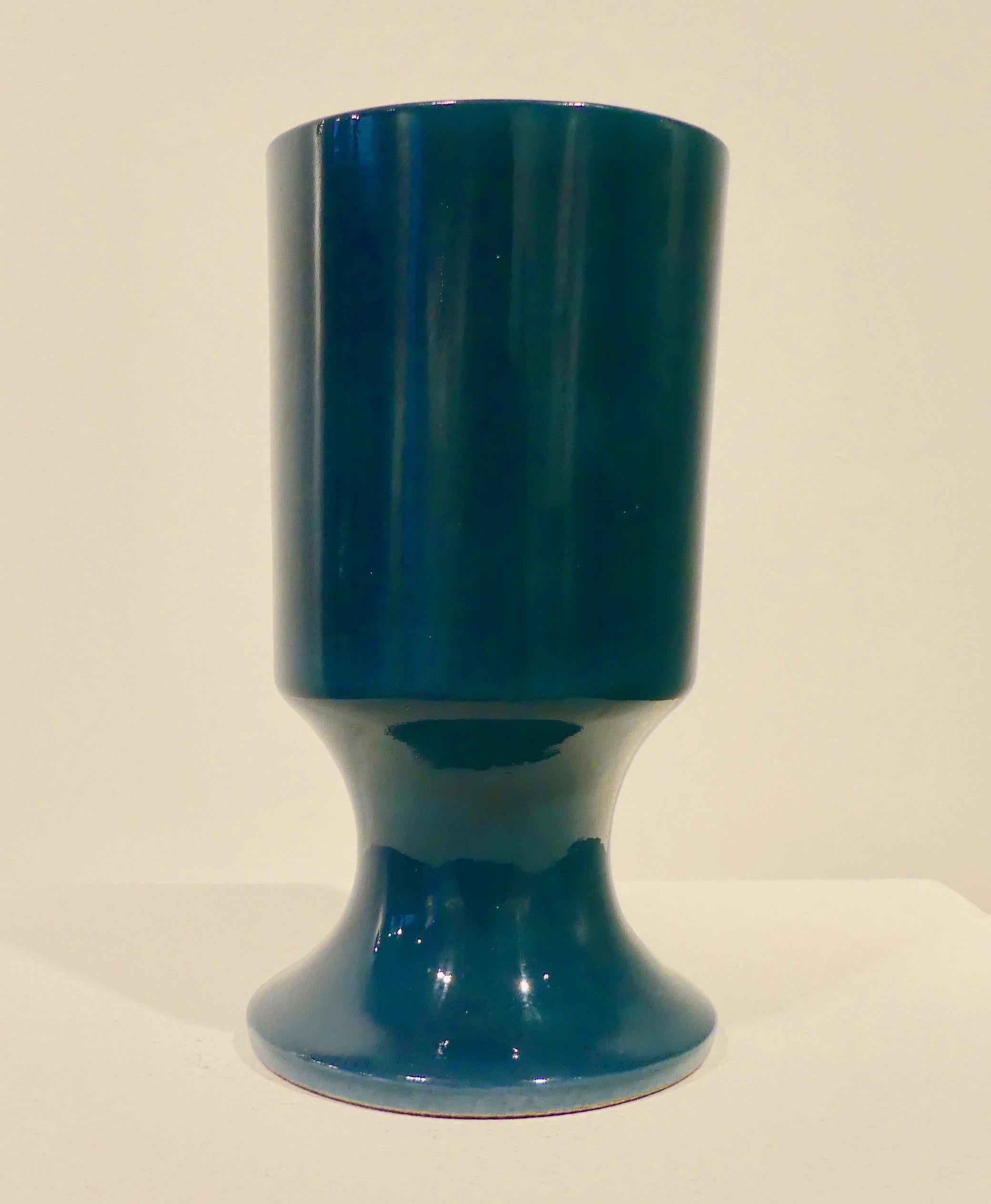 Mid-20th Century Georges Jouve, 'Vase Bleu' 'Blue Vase'