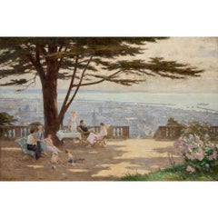 Quadro di Le Havre in stile impressionista del XX secolo di Binet