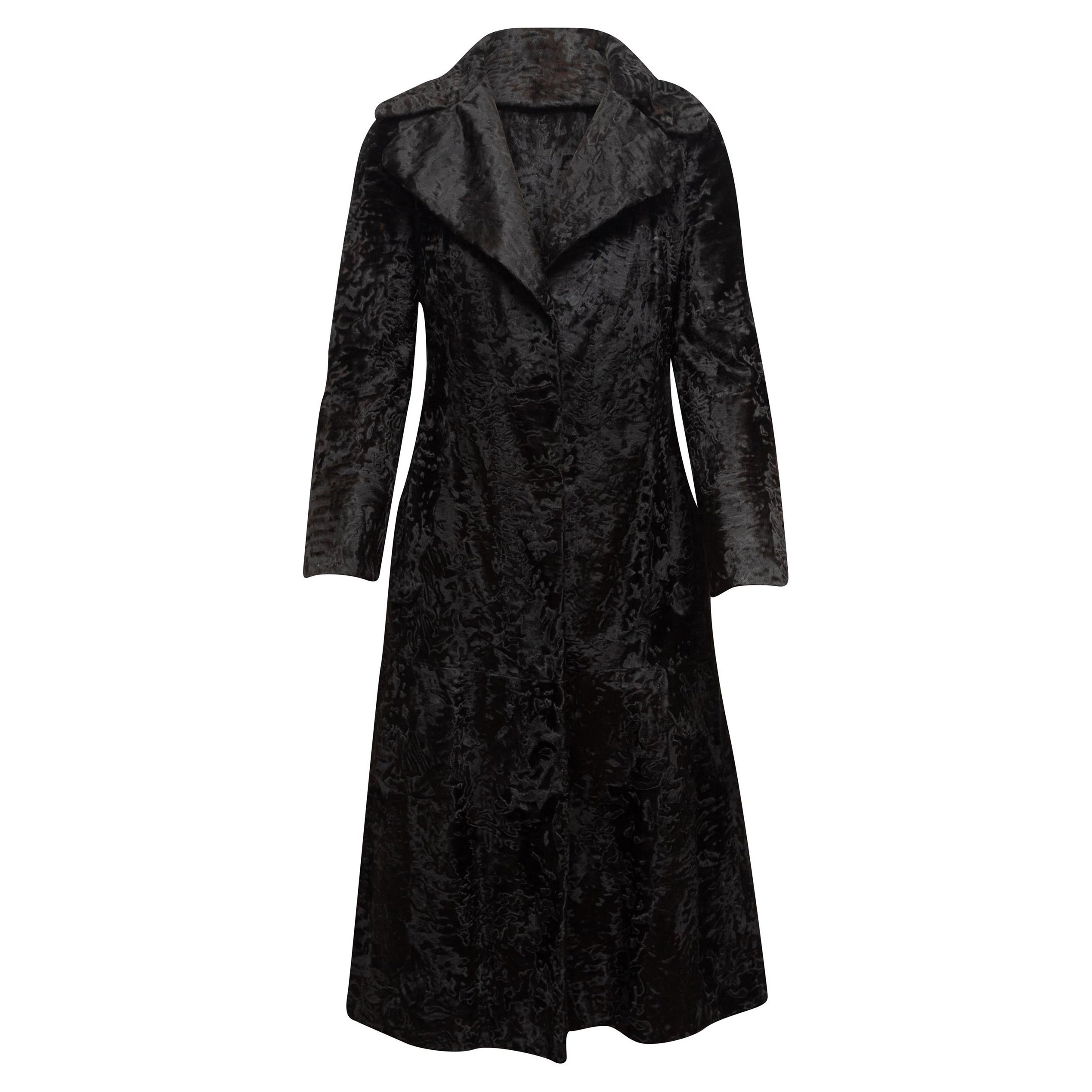 Georges Kaplan Black Persian Lamb Coat