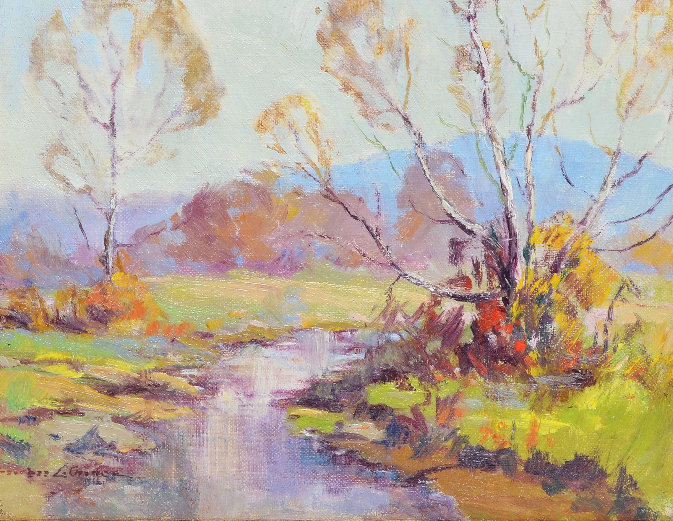 Brown County Impressionist Landscape by Georges La Chance  3