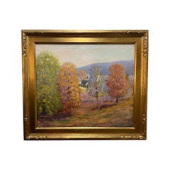 Large American Impressionist Brown County Indiana fauvist Colors
