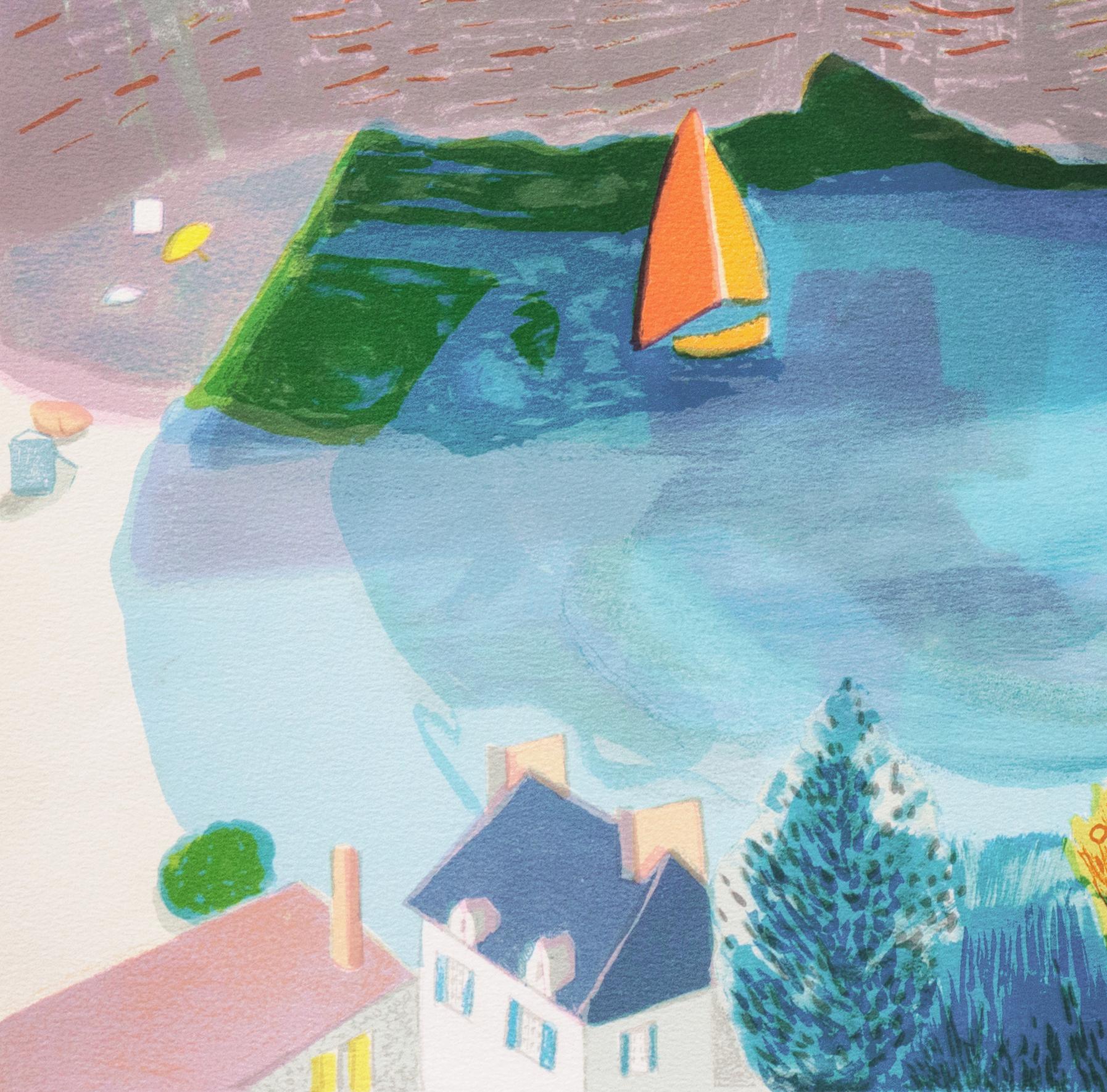 'Falaise de l'Étretat', French Post-Impressionist, Academie Chaumiere, Benezit For Sale 6