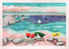 L'Étretat", Post-Impressionista francese, Parigi, Academie Chaumiere, Benezit