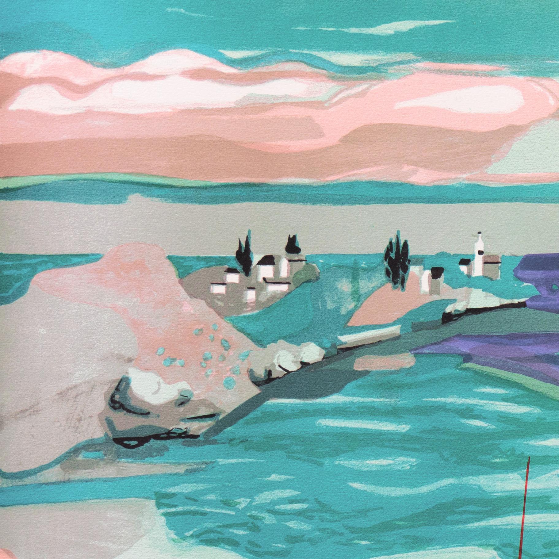 'L'Étretat', French Post-Impressionist, Paris, Academie Chaumiere, Benezit For Sale 4