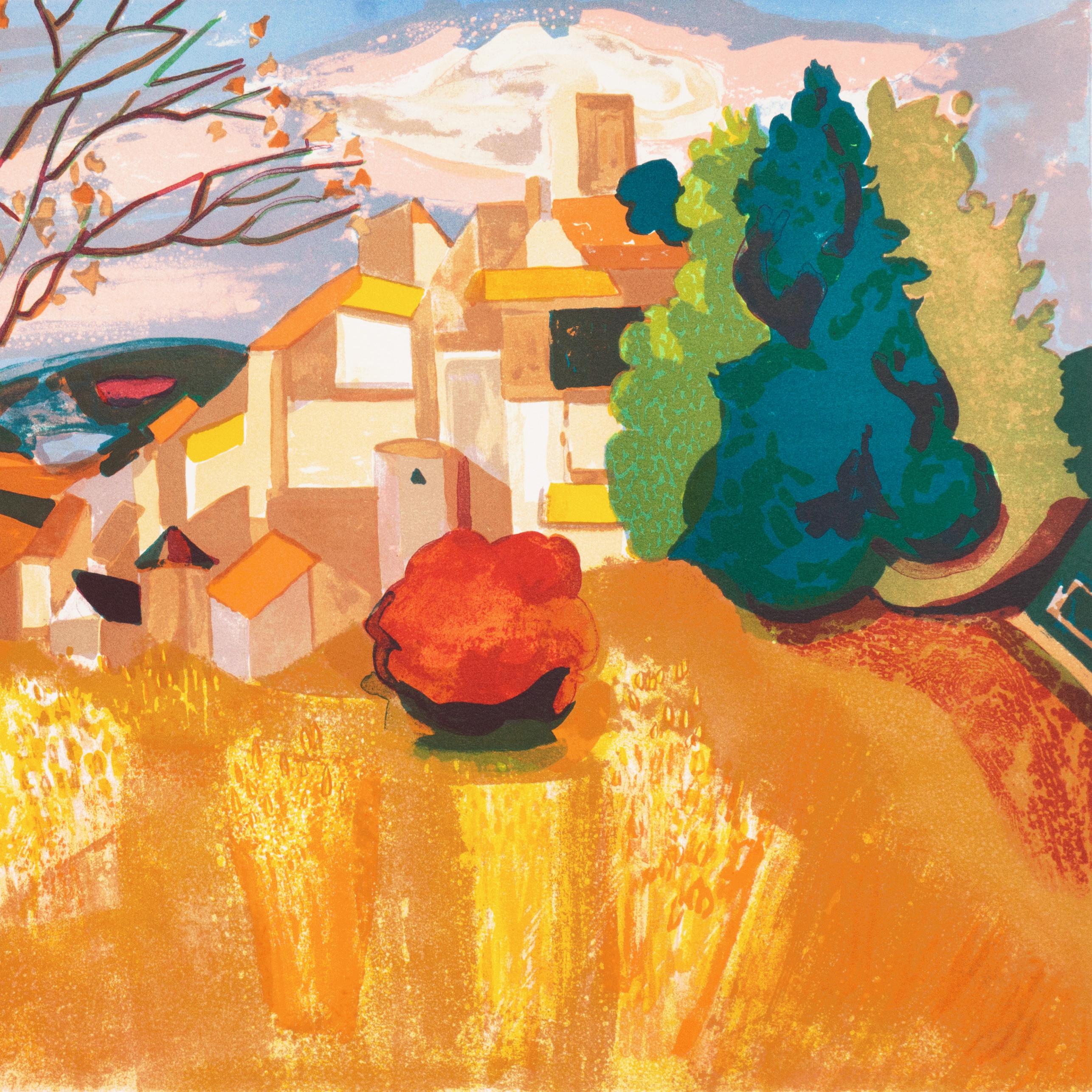 'Provençal Landscape', French Post-Impressionist, Benezit, Academie Chaumiere For Sale 3