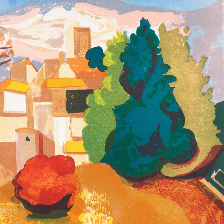 'Provençal Landscape', French Post-Impressionist, Benezit, Academie Chaumiere For Sale 4