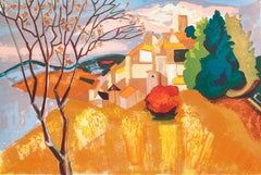 Paesaggio provenzale", Post-Impressionista francese, Benezit, Academie Chaumiere