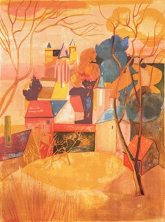 'Provençal Landscape', Academie Chaumiere, Salon des Artistes Françaises, Paris