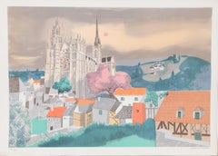 Rouen, Modern Lithograph by Georges Lambert