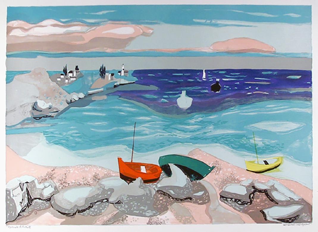 Mare di Georges Lambert, Francese (1919-1998)
Data: circa 1977
Litografia, firmata e numerata a matita
Edizione di 200
Dimensioni: 21 x 30 pollici (53,34 cm x 76,2 cm)