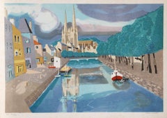 St. Malo II, Impressionist Lithograph by Georges Lambert