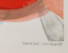 Nature morte, lithographie moderne de Georges Lambert