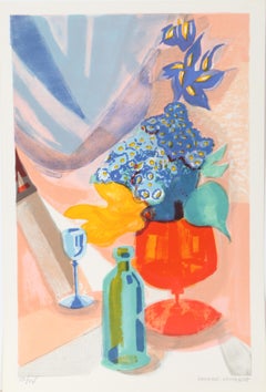 Nature morte, lithographie moderne de Georges Lambert