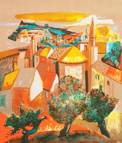 Village du Var, Côte d'Azur", Académie Chaumière, France, Benezit