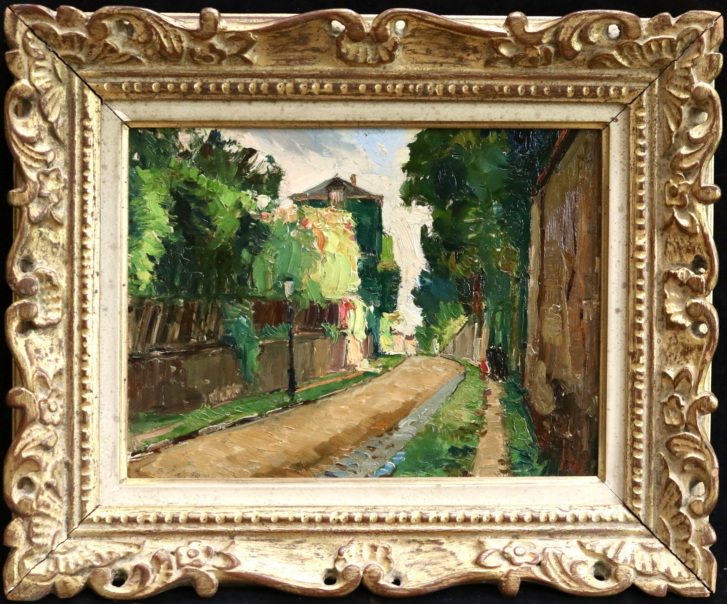 Vue de Montmartre - 20th Century Oil, French Landscape by Georges Lapchine 1