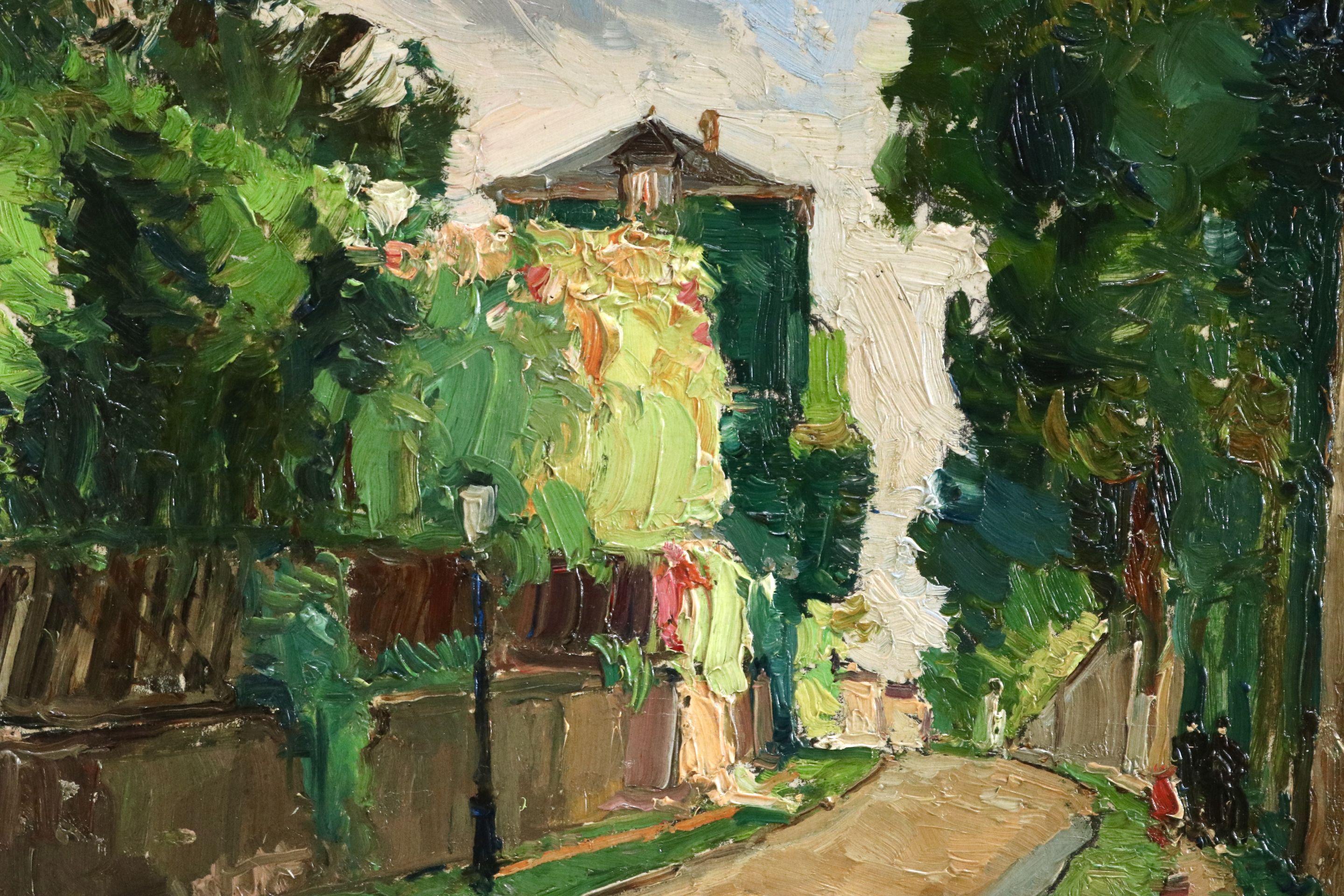 Vue de Montmartre - 20th Century Oil, French Landscape by Georges Lapchine 2