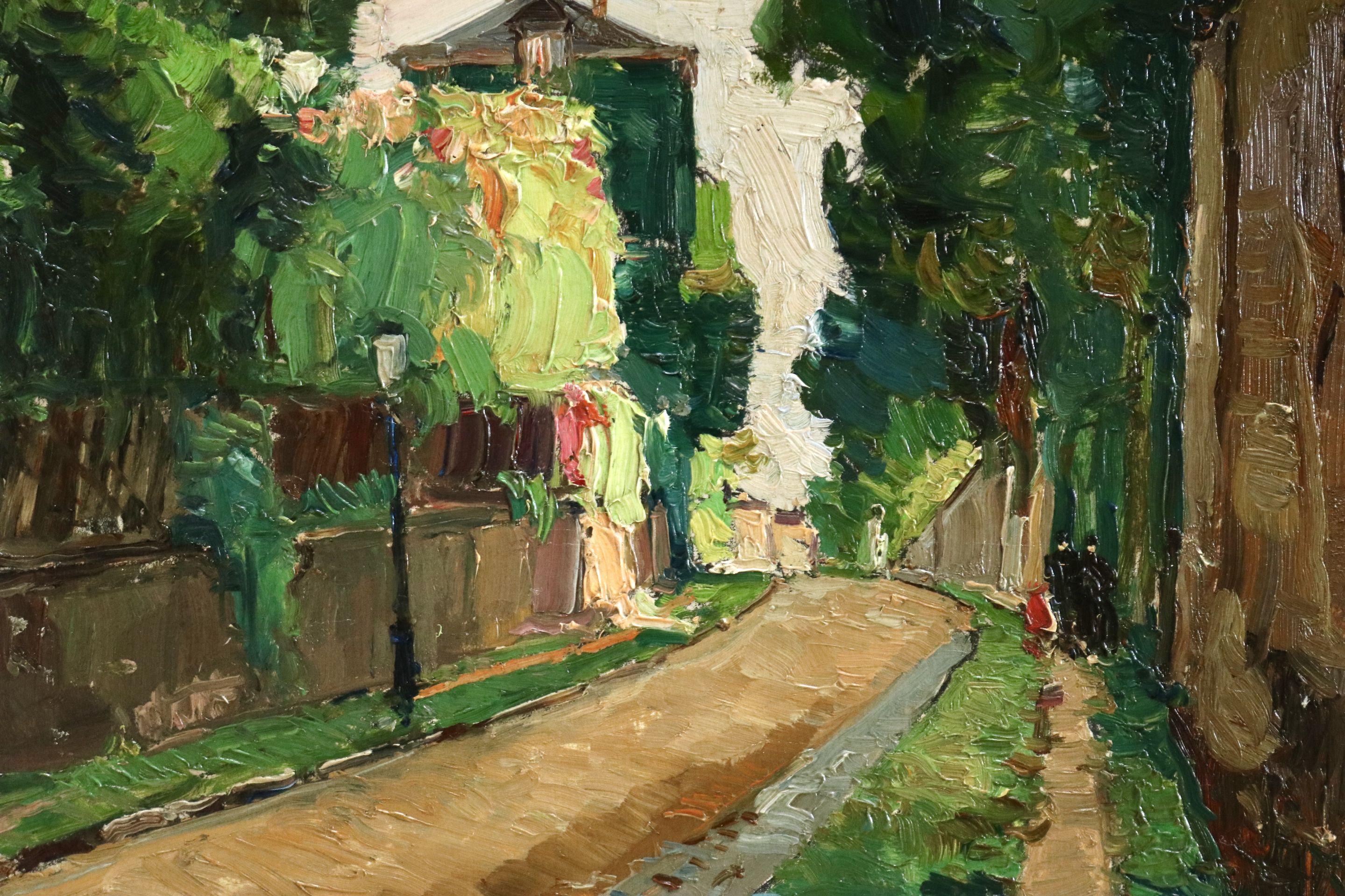 Vue de Montmartre - 20th Century Oil, French Landscape by Georges Lapchine 4