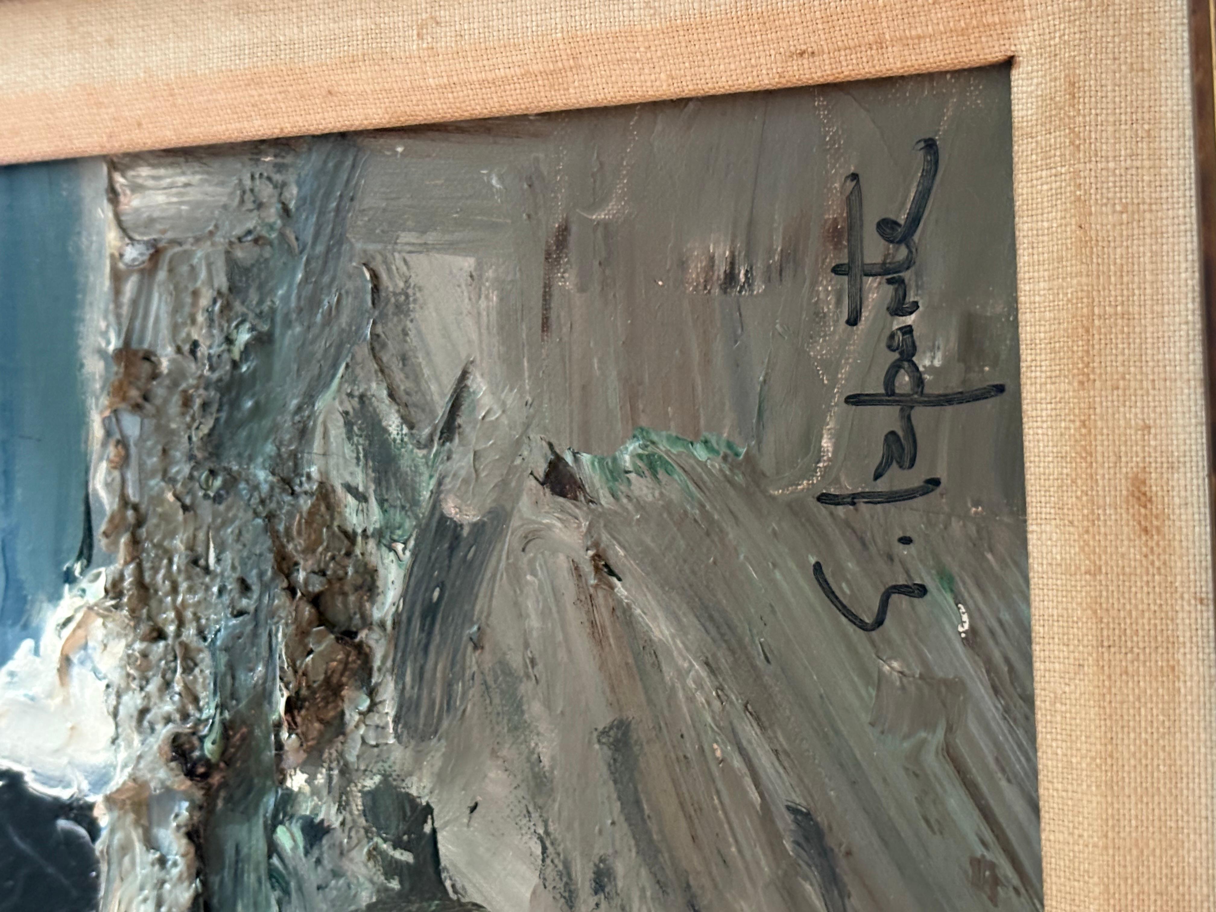 Georges Laporte è un dipinto originale ad olio su tela. In buone condizioni, misura 16x14.