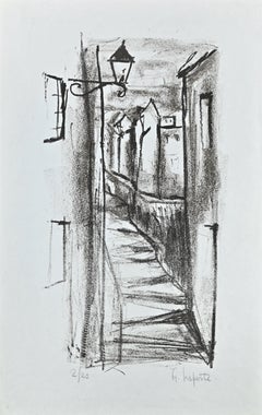 Les Chalets – Lithographie auf Papier von Georges Laporte – 1990er Jahre