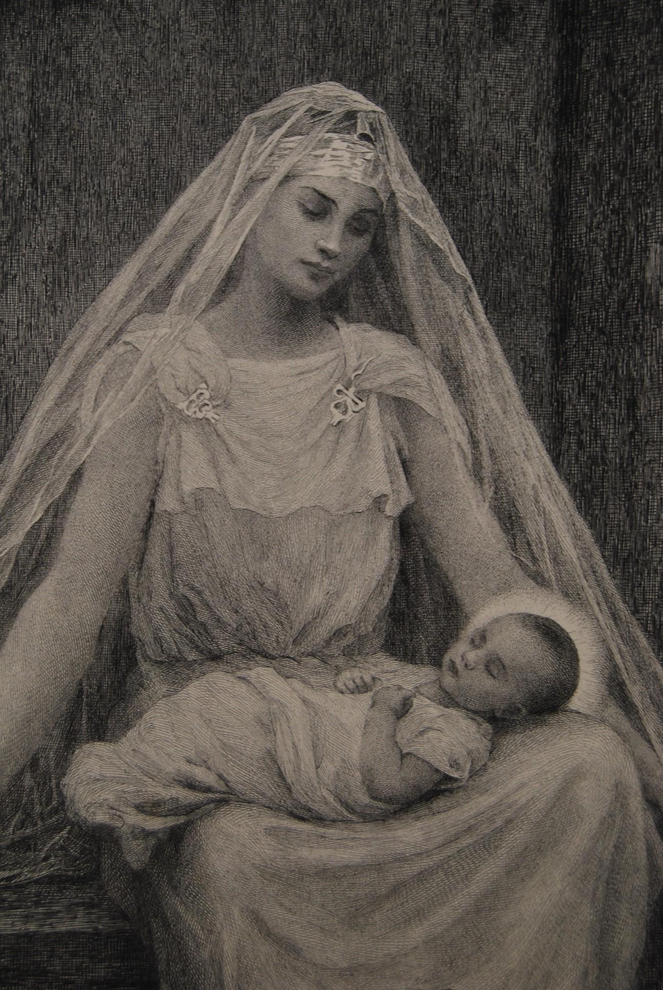 Belle eau-forte sur papier vélin avec un filigrane, BFK Rives, signée, titrée, et publiée par la Société Française des Amis des Arts vers 1900.

Titre :
