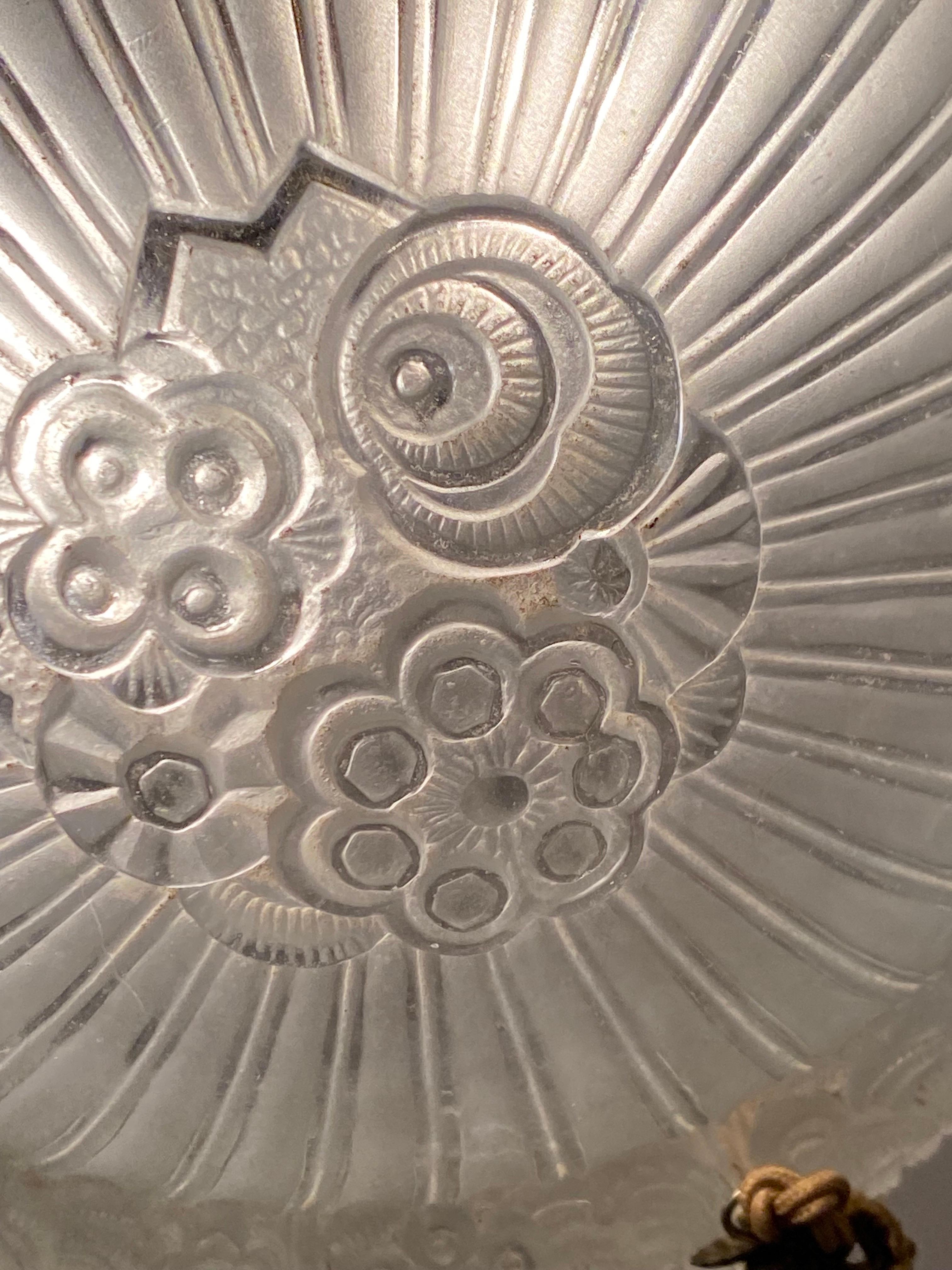 Lámpara de bronce Georges Leleu original, francesa 1930 en Bueno estado para la venta en La xara, VC