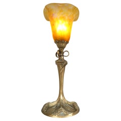 Lampe de table Art nouveau français Georges Leleu- Daum Nancy