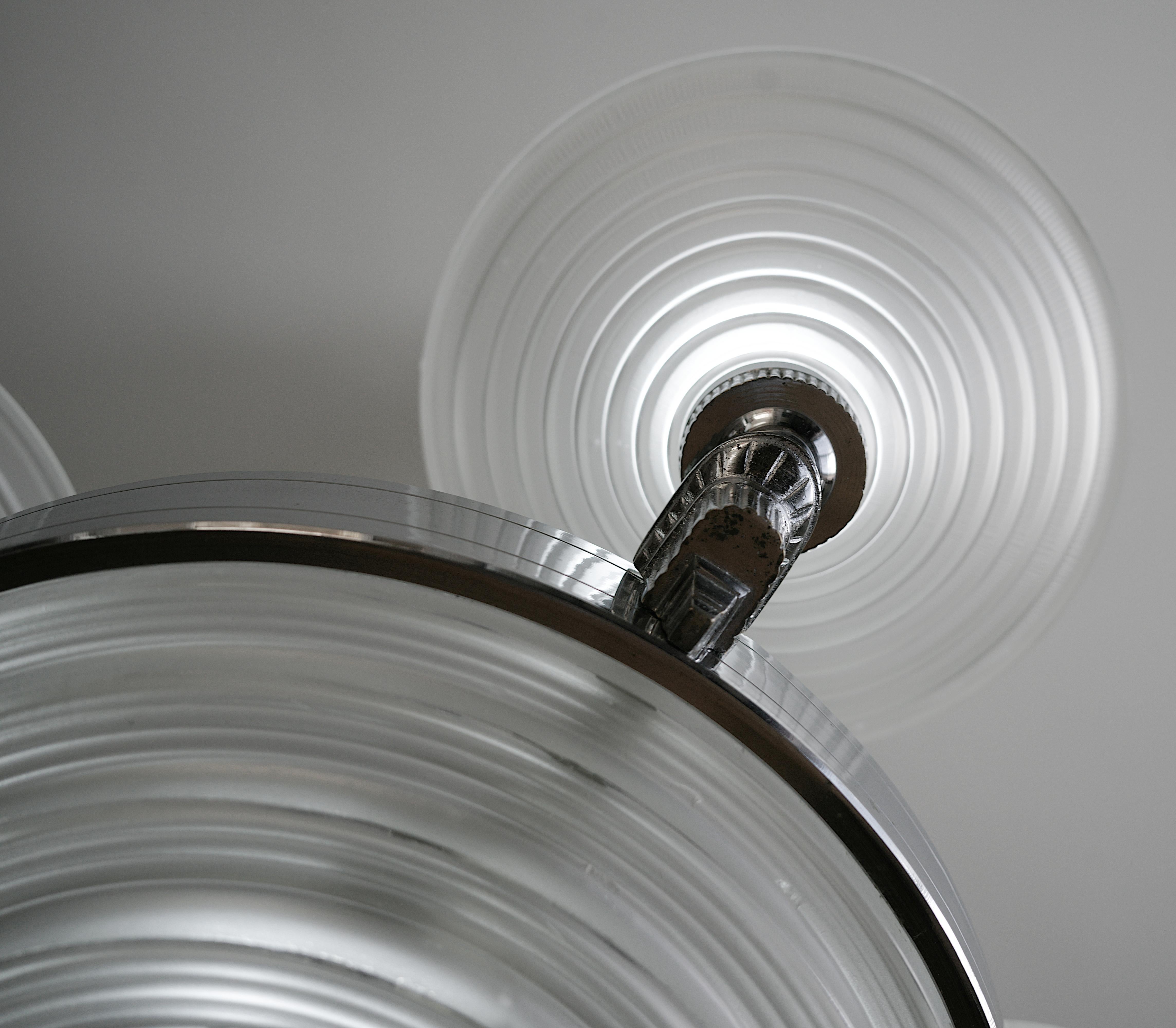 Lampadario Art Deco Modernista Francese Georges Leleu, 1920 in vendita 8
