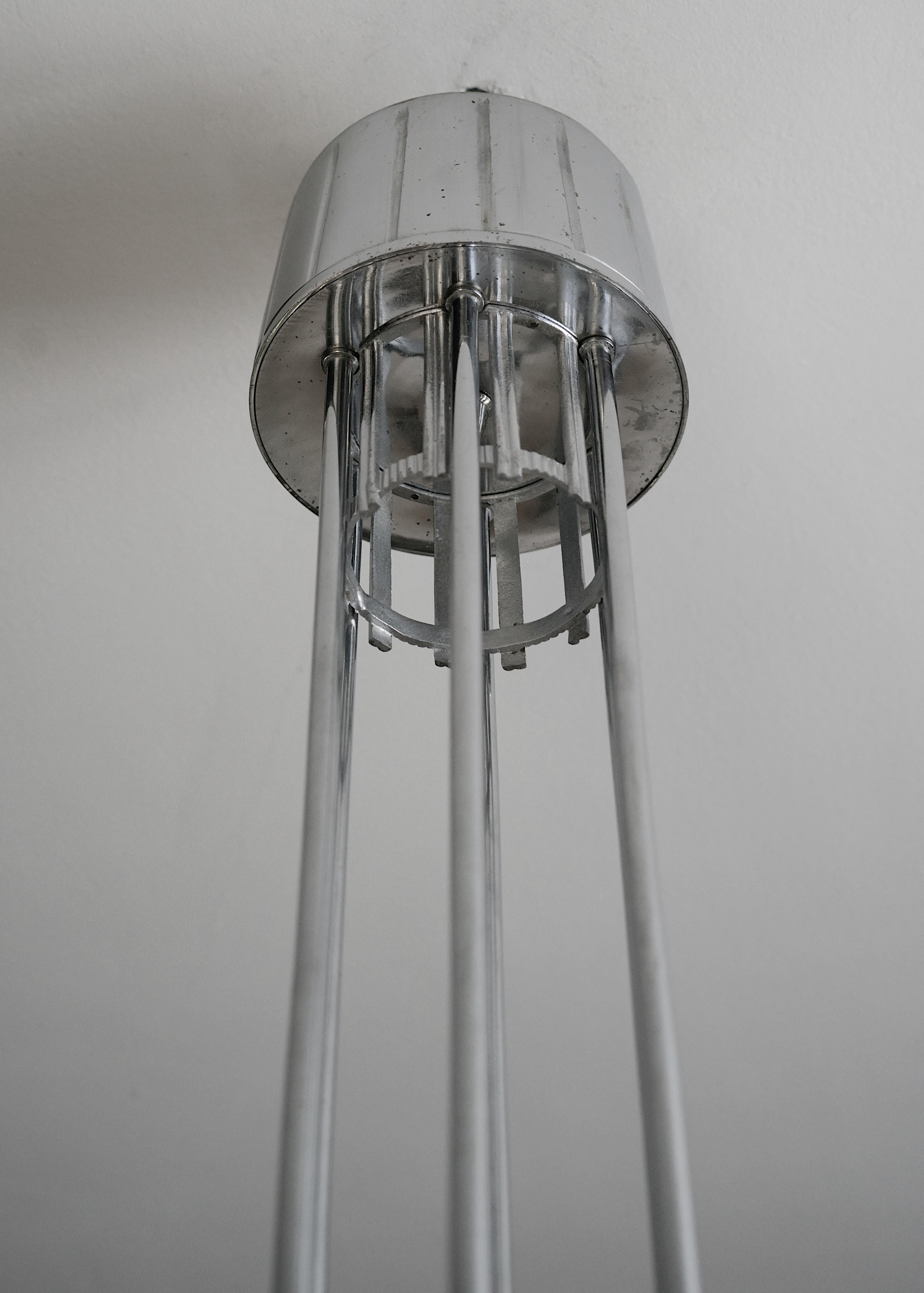 Lampadario Art Deco Modernista Francese Georges Leleu, 1920 in vendita 13