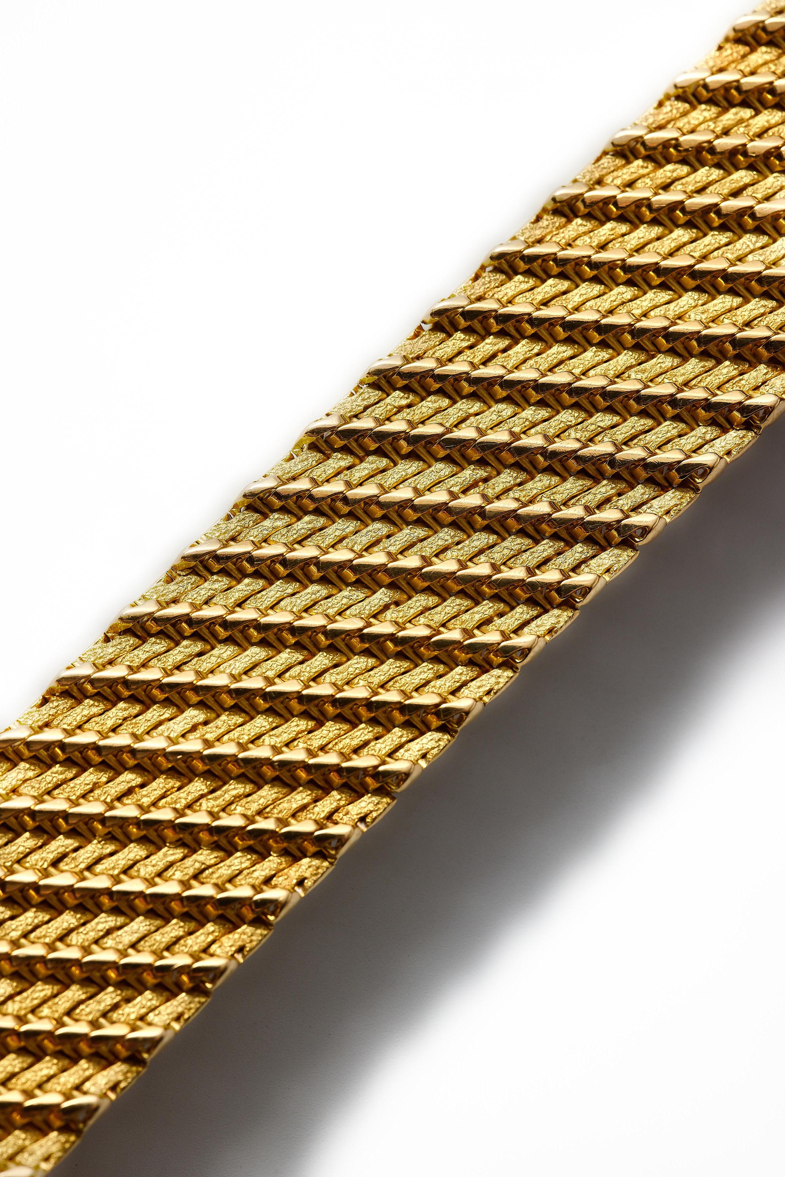 Georges Lenfant bracelet, Paris circa 1970. In Excellent Condition For Sale In Malmö, Skåne län