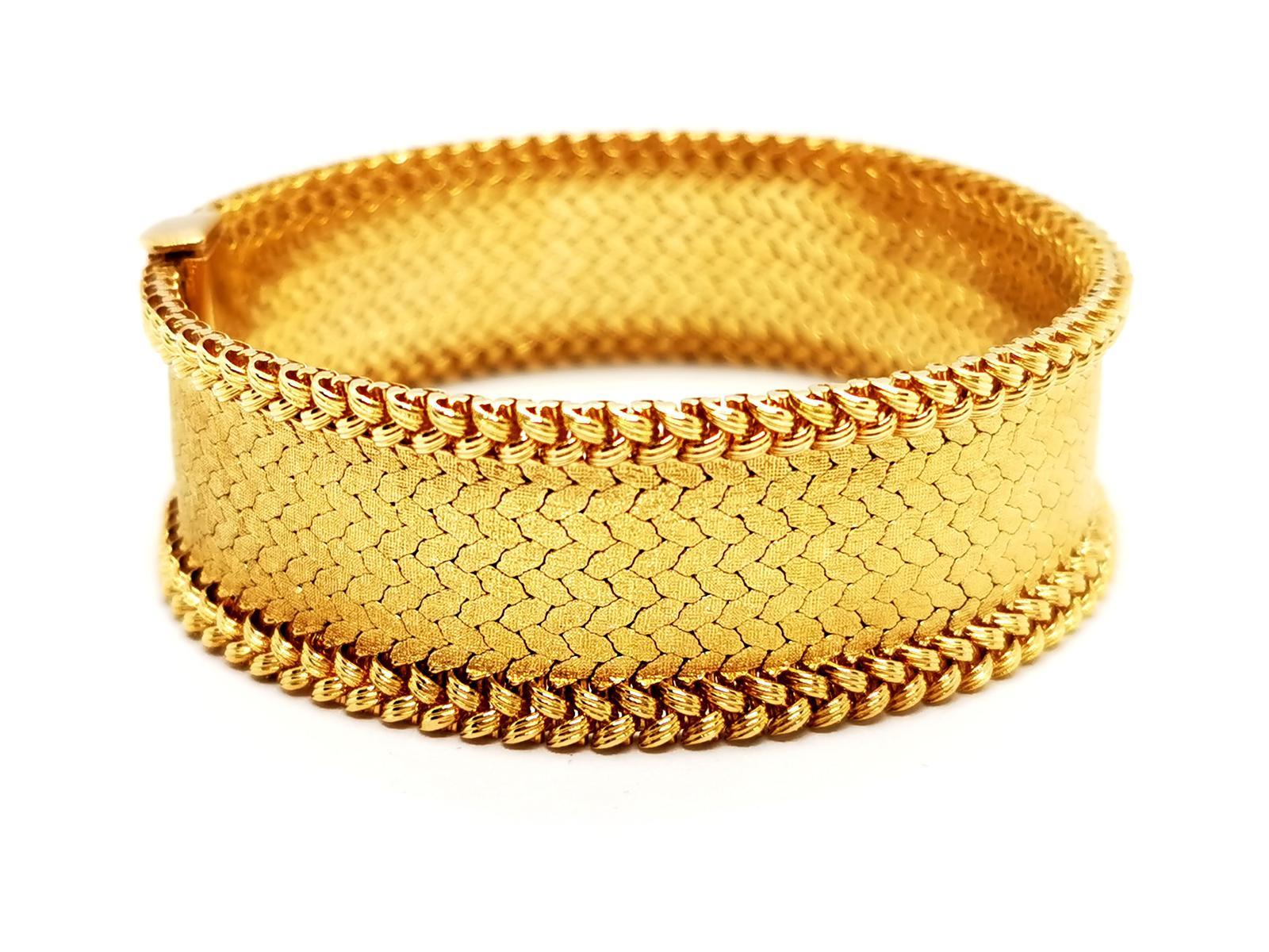 Georges Lenfant Bracelet Yellow Gold In Excellent Condition For Sale In PARIS, FR