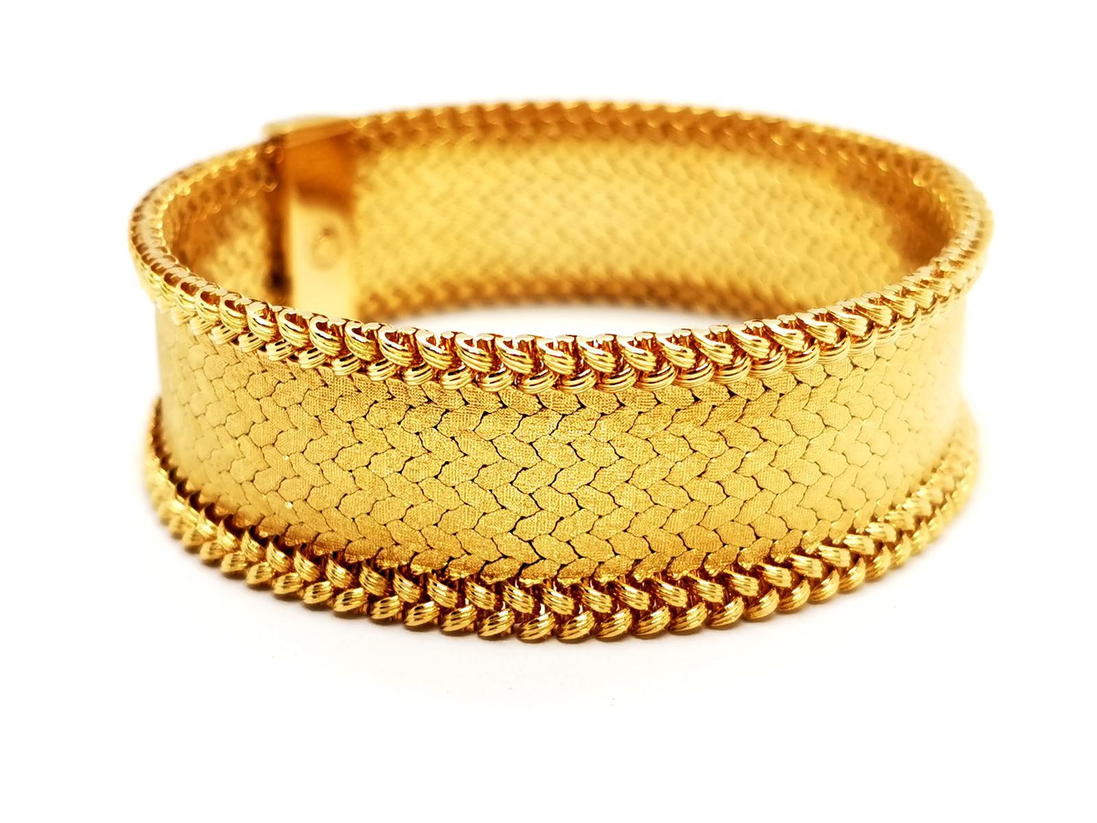 Women's Georges Lenfant Bracelet Yellow Gold For Sale