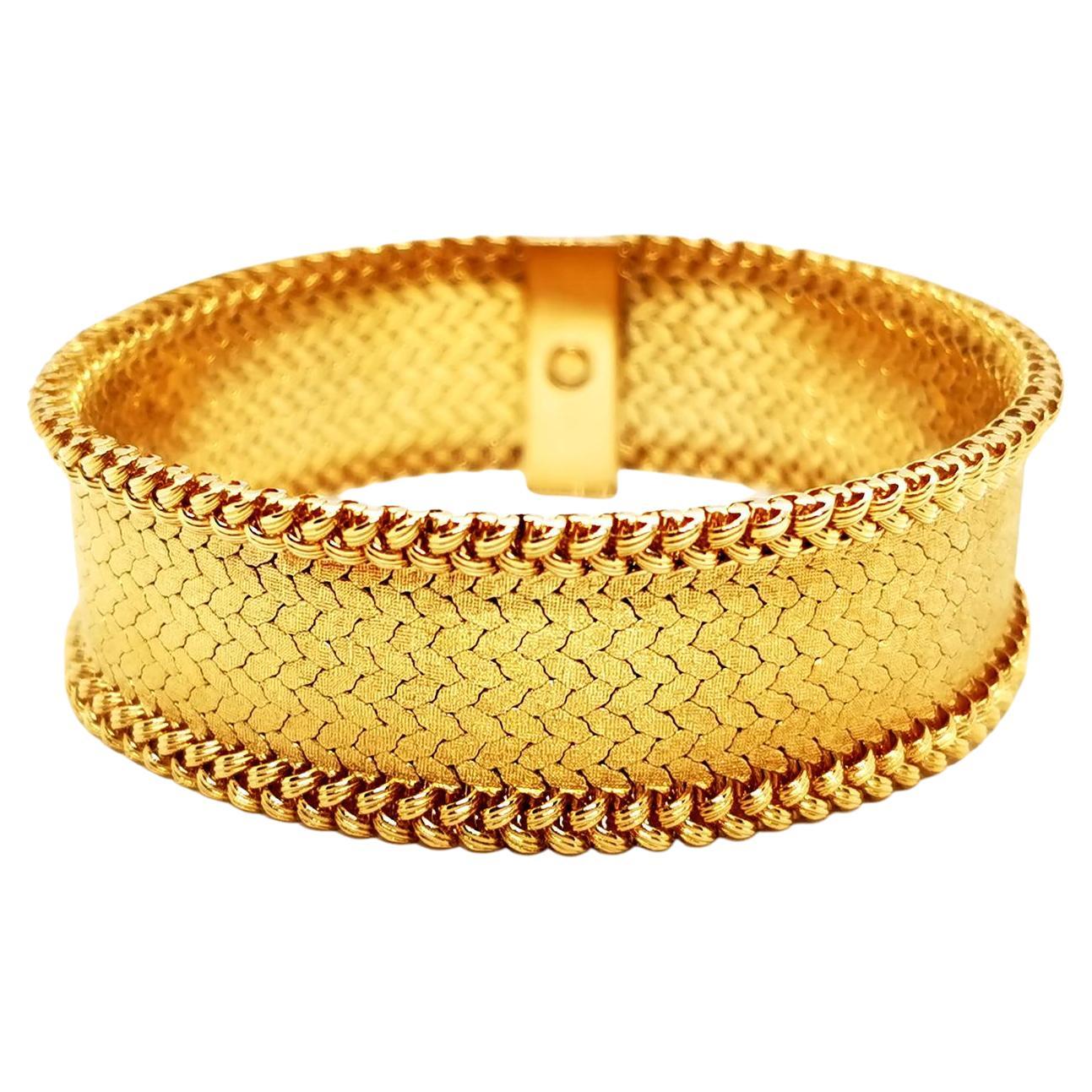 Georges Lenfant Bracelet Yellow Gold For Sale